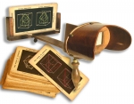Wooden Holms Stereoscope with a set of 23 Crystallographic...