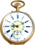 14k Golld Breguet Pocket Watch With.Rubis And Perfect Mechanism No. 11116. - click to enlarge.
