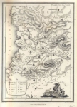 Map of the Trible Area of Dan 1812. (South Eastern Israel)
