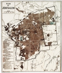 Plan de Jerusalem (In French) 1889. Drawn and Engraved...