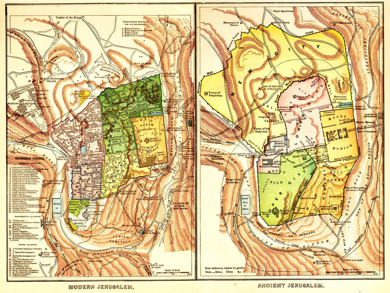 Maps of Modern and Ancient
