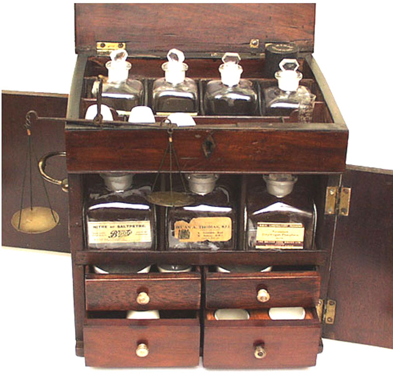 Early 19th Century Duke Of York Style Apothecary Cabinet