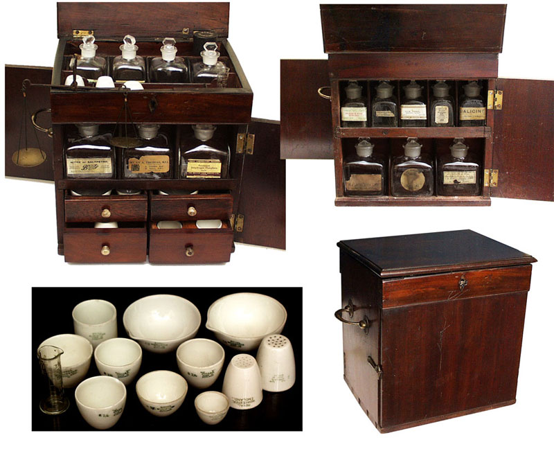 Early 19th Century Apothecary Cabinet