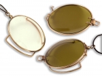 Brass and Glass Monocle with Sunglass Clip-on - click to enlarge.