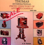 SALE Thomas International Photo Directory of Antique Cameras 1840...