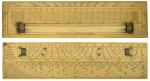 A Rare 19 Century Ivory Rolling Rule and Sector by Elliott.