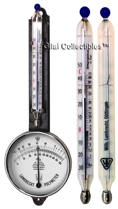  Polymeter: A Combination of Hair Hygrometer and Mercury Thermometer.