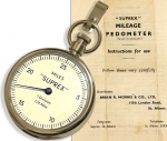 The Original Suprex Pedometer for counting walking distance.