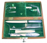 A Cased Set of Post-Mortem Instruments by Ferris & Co Bristol - click to enlarge.