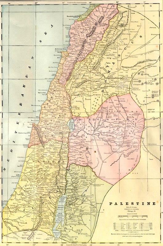 Earth Map Map Of Jerusalem Judea Samaria