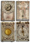 17th Century Ivory Diptych Sundial By Leonhart Miller. - click to enlarge.