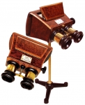 A 19th Century Brewster Stereoscope By F. Pastorelli. - click to enlarge. A 19th Century Brewster Stereoscope By F. Pastorelli. - click to enlarge.