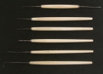 Set of 6 Ivory Handled Opthalmic Surgical Instruments 19th...