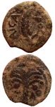 Prutah Of Procurator Marcus Ambibulus.(9-12 CE), Roman...