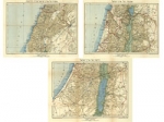 Set of 3 Maps of the Holy Land 1921 By Isaias Press - click to enlarge.