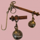 Rare 18th Century Wooden Steelyard Balance.