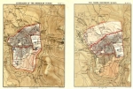 A set of 6 Historical Maps of Jerusalem 1907. Engraved...