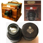 Perkin, Son & Rayment Tailboard folding camera. 1886. - click to enlarge. Perkin, Son & Rayment Tailboard folding camera. 1886. - click to enlarge.