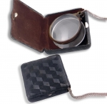 Two Monocles, Tortoiseshell Rimmed and Chrome Rimmed in Square Case - click to enlarge.