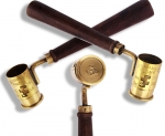 Early French Brass Gun Powder Measure