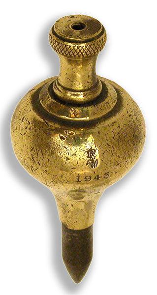 Solid Brass Plumb Bob Gilai Collectibles 