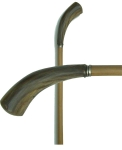 Elegant Horn Handled Bamboo Cane