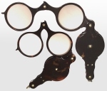  Hinged Lorgnette Eyeglasses 19th Century Tortoise-Shell