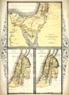 Map of Canaan by W.R. McPhun c1850. Showing the Exodus, Old and New Testament Borders. - click to enlarge.