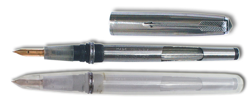 Parker 51 Clear Demonstrator Aerometric Pen - click to enlarge.